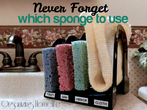sponges to clean bathroom