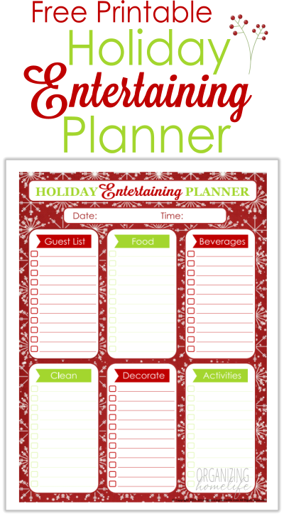How to Plan a Stress-Free Holiday Party and a Free Printable