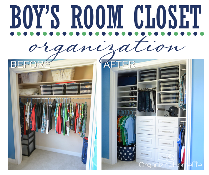 boy closet organization