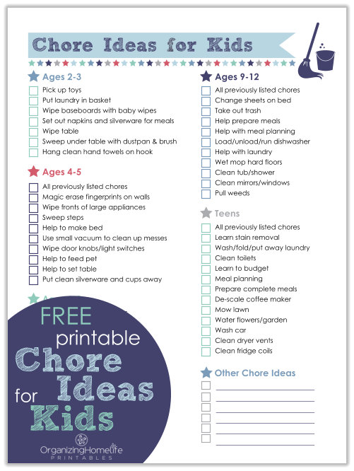 Teaching 2 and 3 Year Olds - Activities for Toddlers and Preschoolers -  Need some suggestions for chores?