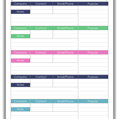 Complete Printable Blog Planner - Organizing Homelife